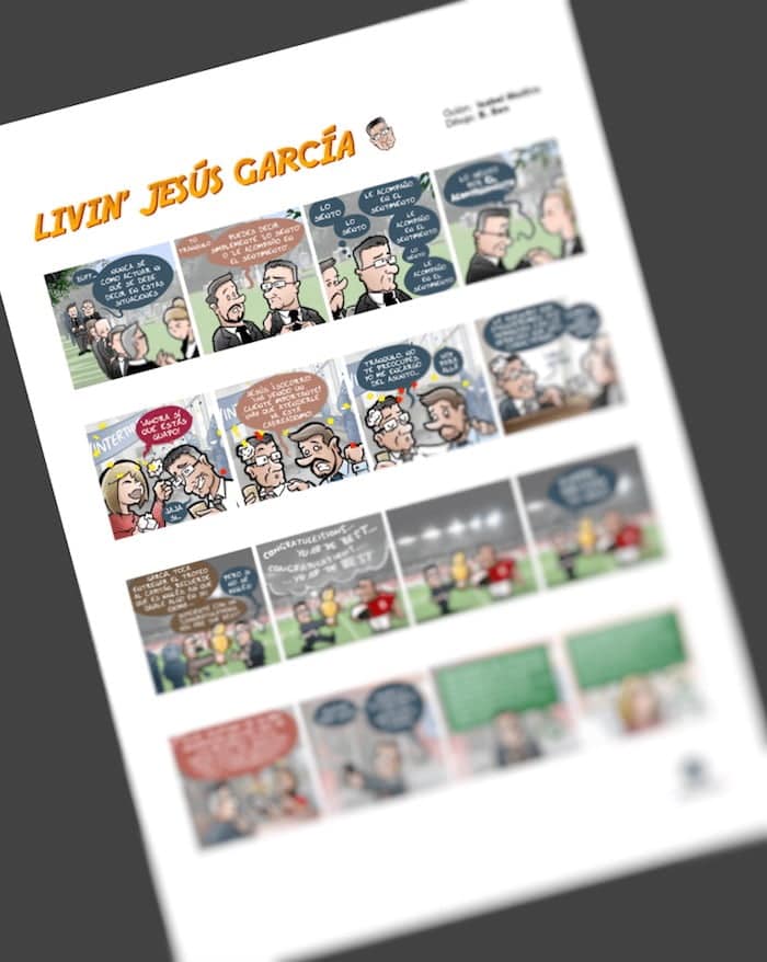 Cómic Personalizado - Tu Vida en Cómic - Living Jesús García - tuvidaencomic.com Página completa