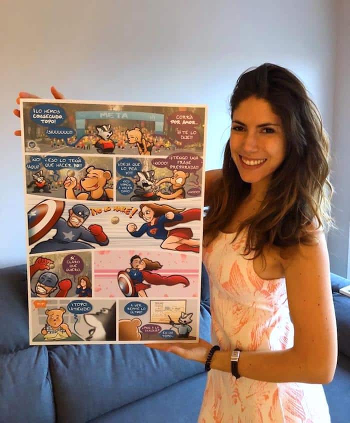 Cómic personalizado - Tejón y Topo - TuVidaEnCómic - tuvidaencomic.com - BEN - Caricatura personalizada - Resultado final