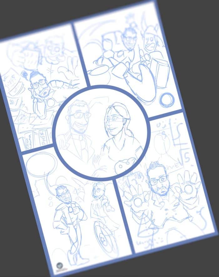 Cómic personalizado - Una historia de amor con superhéroes - tuvidaencomiccom - Tu Vida En Cómic 1