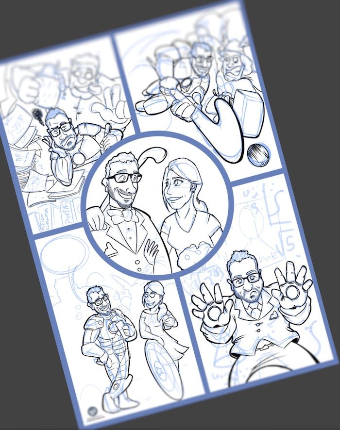 Cómic personalizado - Una historia de amor con superhéroes - tuvidaencomiccom - Tu Vida En Cómic 1