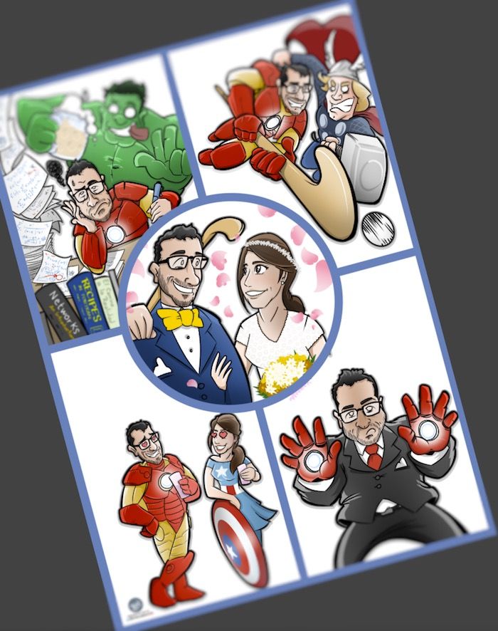 Cómic personalizado - Una historia de amor con superhéroes - tuvidaencomiccom - Tu Vida En Cómic 1