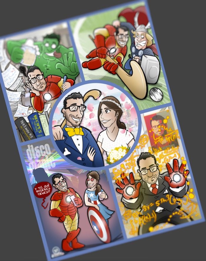 Cómic personalizado - Una historia de amor con superhéroes - tuvidaencomiccom - Tu Vida En Cómic 1