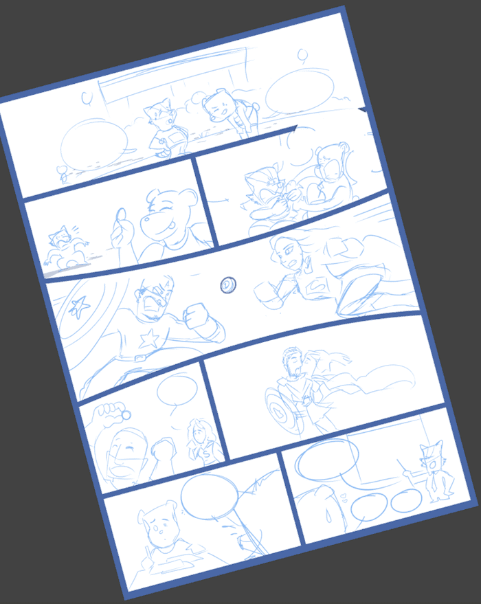 Ilustración Cómic Personalizado - Tejón Topo y la moneda de dos euros - Caricatura Personalizada 3