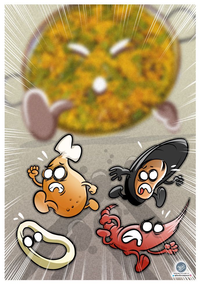 #WorldPaellaDay - tuvidaencomic.com - brutalplanet - BEN