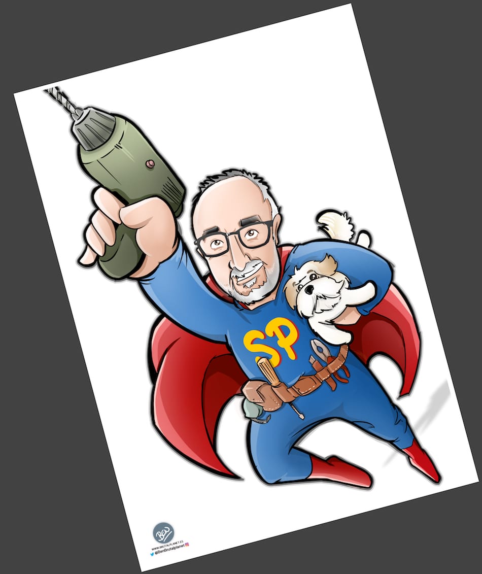 Ilustración - Caricatura personalizada - SuperPapa 3