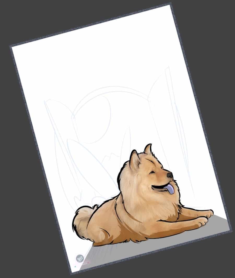 Ilustración - Caricatura personalizada - Transformando tu perrita en hada - tuvidaencomic.com - BEN - 1