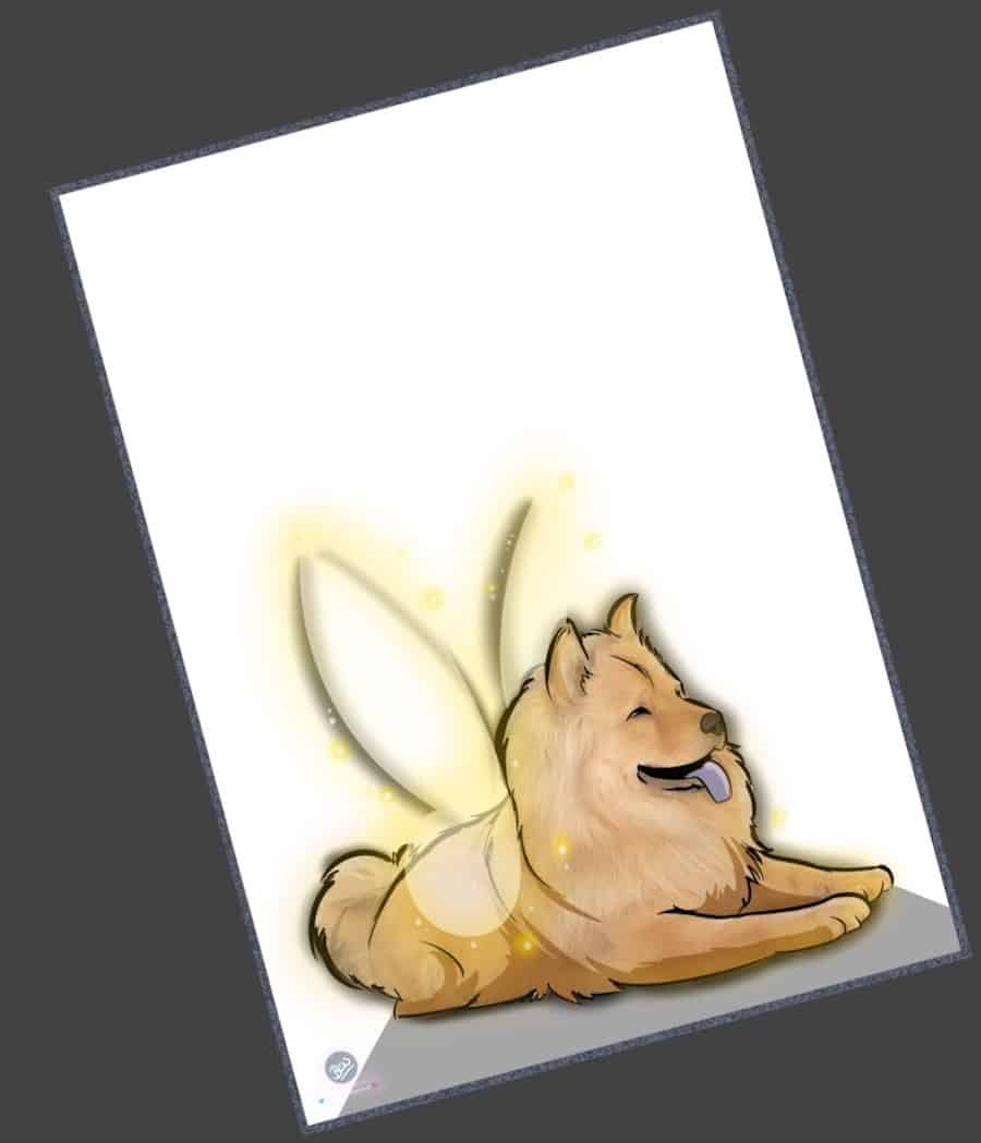 Ilustración - Caricatura personalizada - Transformando tu perrita en hada - tuvidaencomic.com - BEN - 1