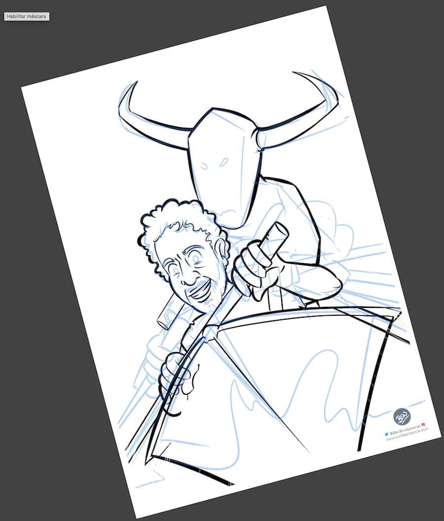 Caricatura Personalizada - Toros y traineras - Ilustración personalizada - tuvidaencomic.com - BEN - 2