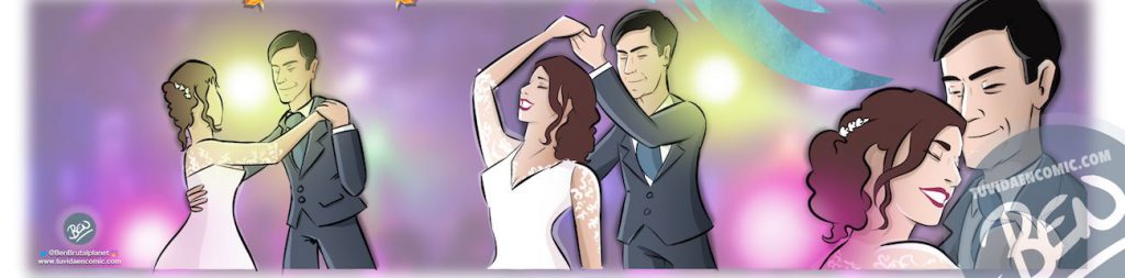 Cómic personalizado - "Coge la Tardis, que nos vamos de boda" - Ilustración - Caricatura personalizada - www.tuvidaencomic.com - BEN - 0
