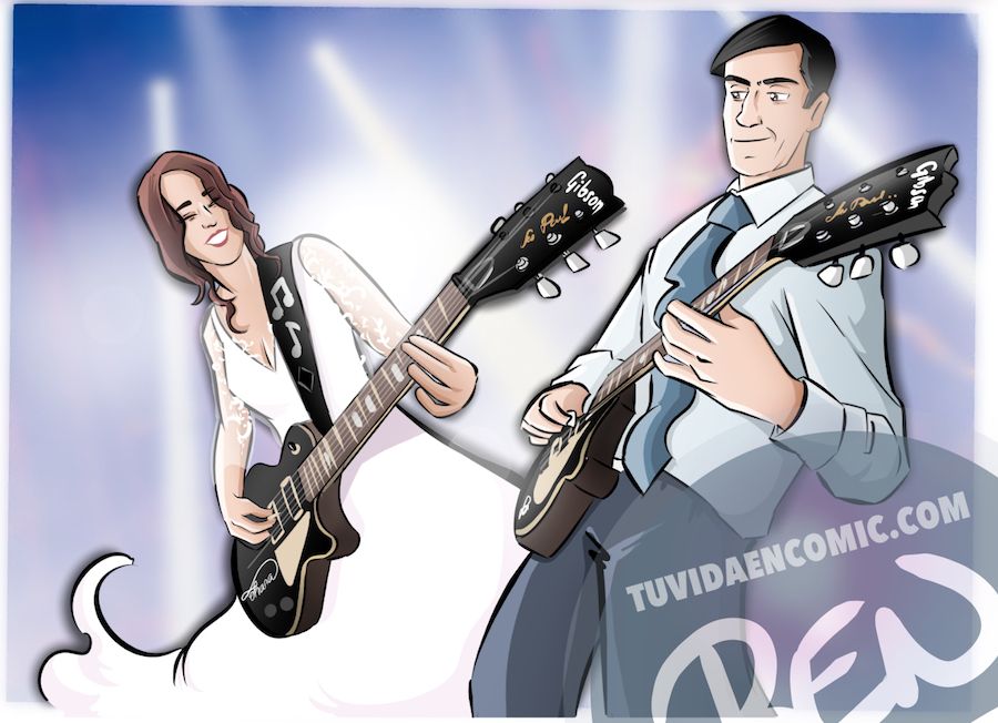 Cómic personalizado - "Coge la Tardis, que nos vamos de boda" - Ilustración - Caricatura personalizada - www.tuvidaencomic.com - BEN - 6